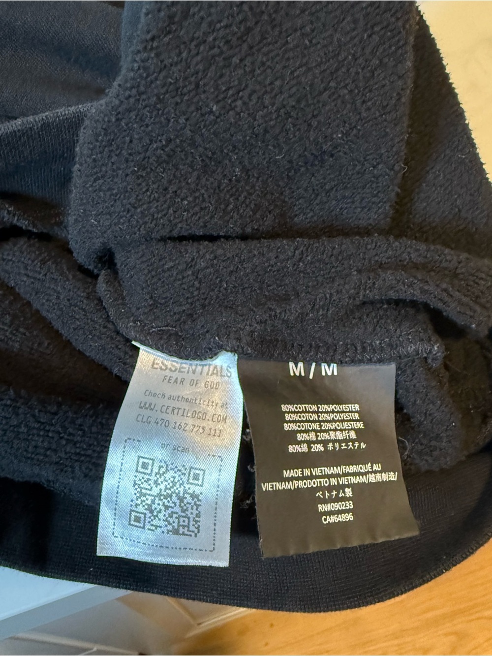 Essentials black oversized crewneck - Picture 5 of 5